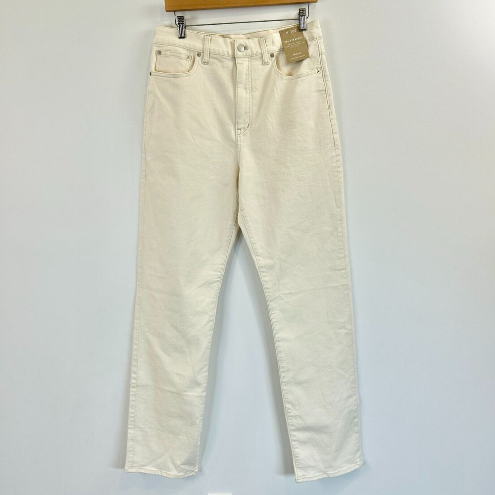 Madewell Jeans Womens 30T‎ The Tall 90s Straight Casual Minimalist Neutral Boho - Picture 3 of 16